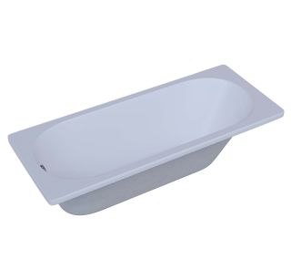 Акриловая ванна Aquatek Оберон OBR150-0000002 150х70 см с фронтальным экраном сборно-разборный сварной каркас